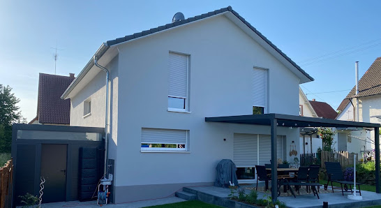 Weiß Überdachung – Bild