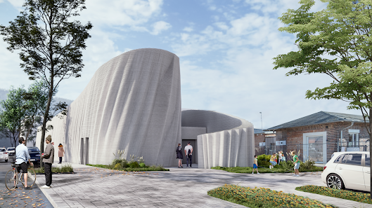 Größtes 3D-gedrucktes Gebäude Europas – das WAVEHOUSE in Heidelberg – Bild