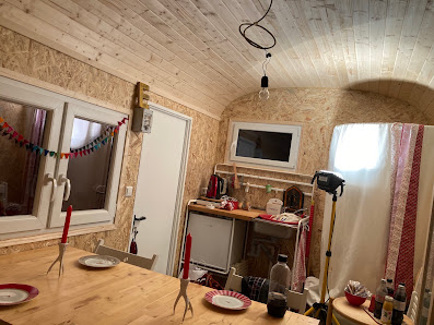 Bauwagen Tiny-House Gartenhaus Waldkindergarten Tiny-Haus – Bild