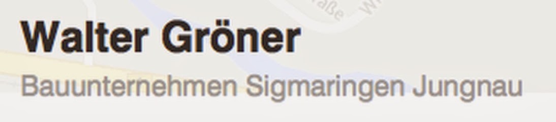 Gröner Walter Hoch- und Tiefbau