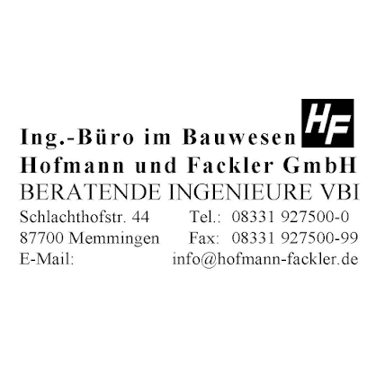 Ingenieur-Büro im Bauwesen Hofmann und Fackler GmbH