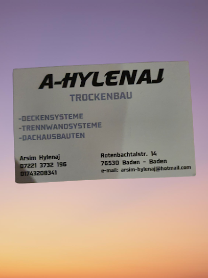 Arsim Hylenaj Trockenbau
